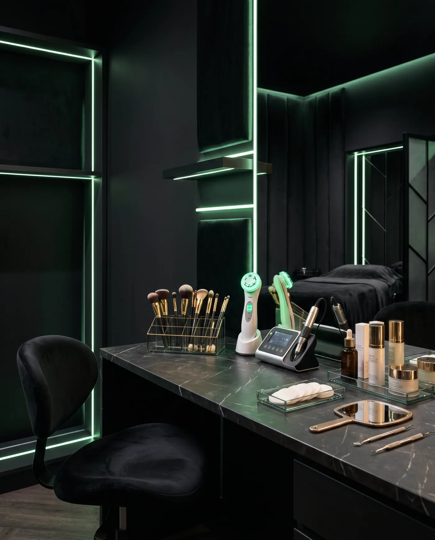Premium beauty professional workspace representing ACCEZ pricing value