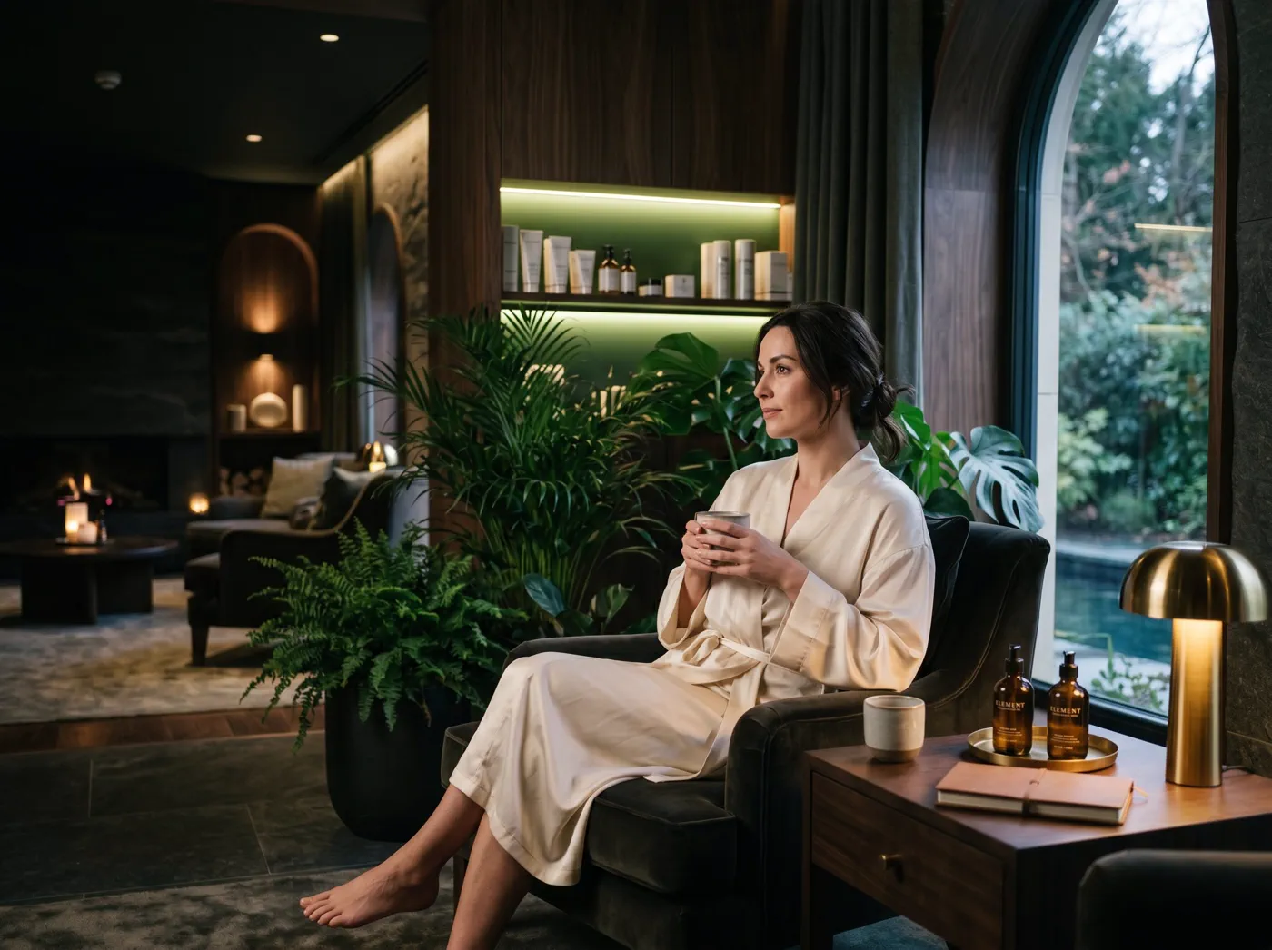 Relaxed premium beauty and wellness lifestyle